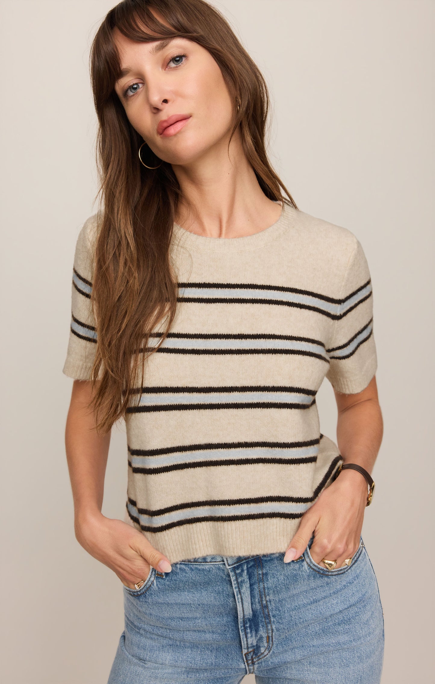 Gatewood Stripe Sweater Tee
