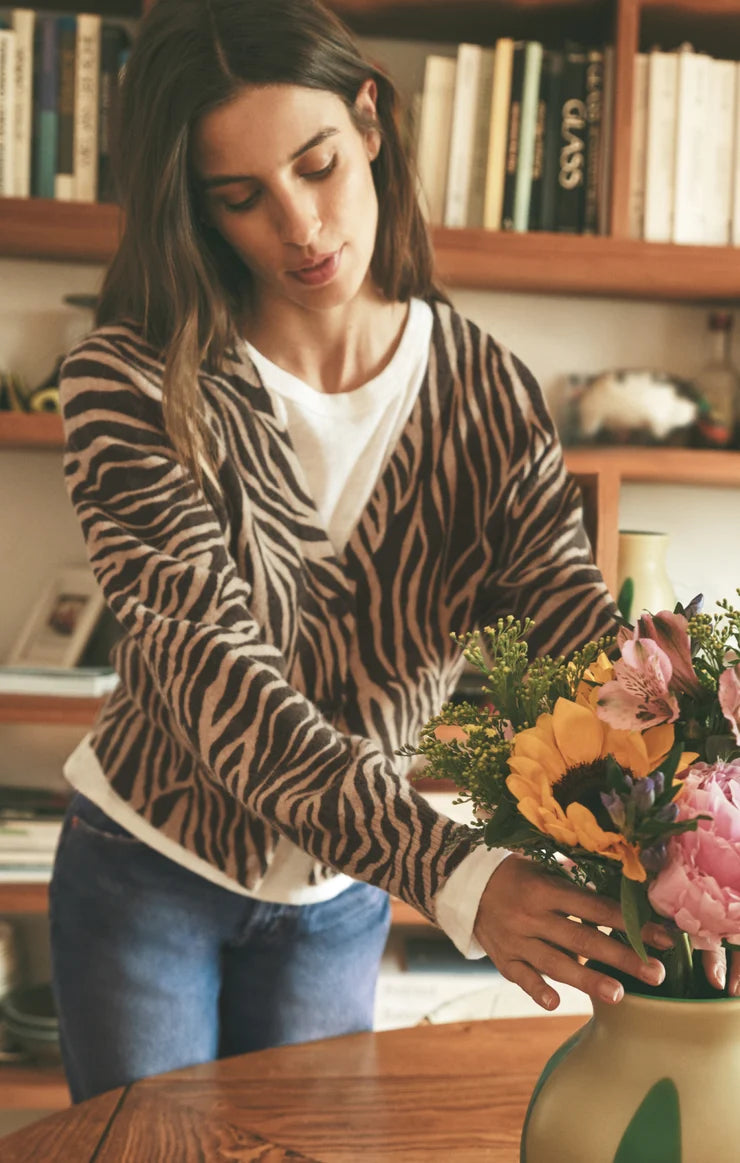 All the Wild Zebra Cardigan