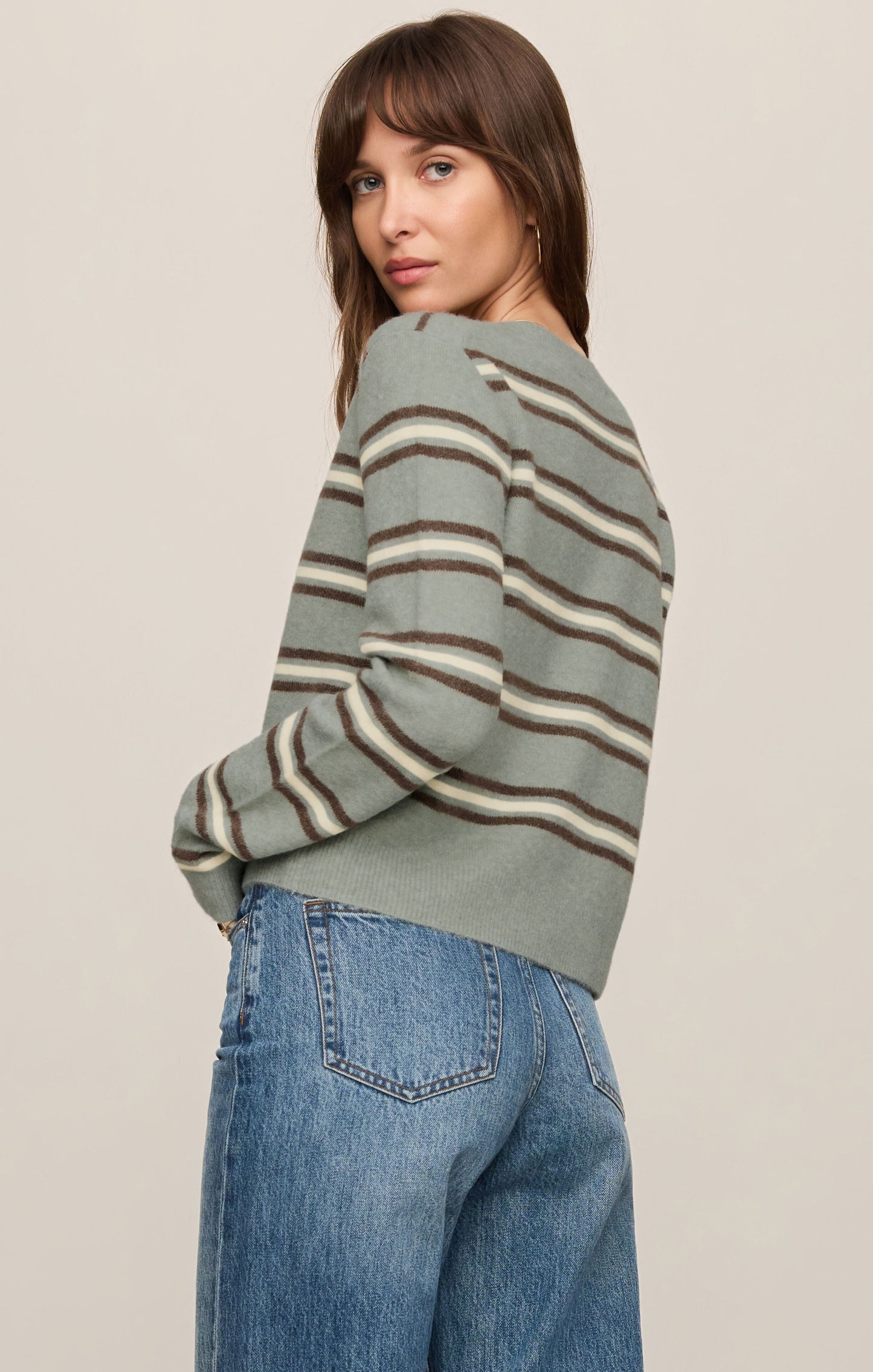 Medina Cozy Stripe Cardigan