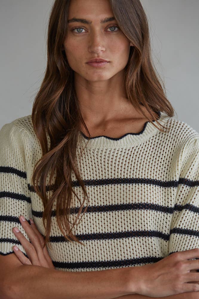 Scalloped Hems Top