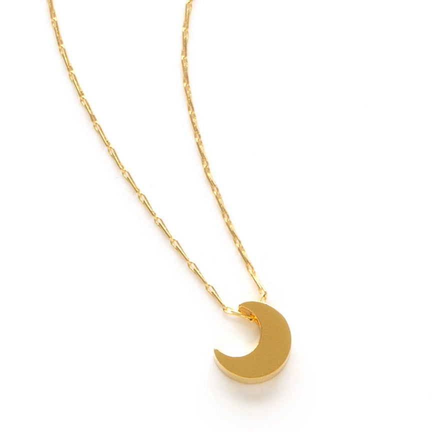 Tiny Crescent Moon Necklace