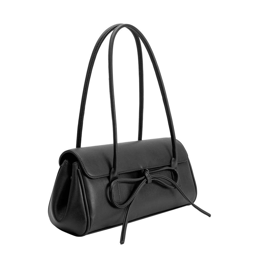 Bowie Black Recycled Vegan Shoulder Bag
