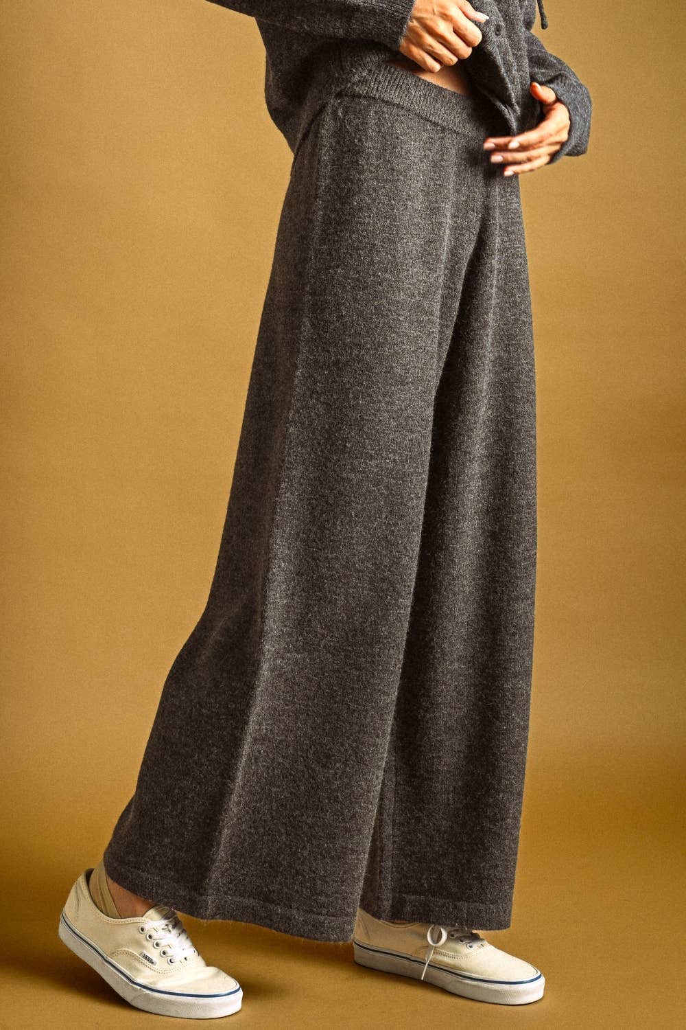 Relaxed Sweater Knit Trouser