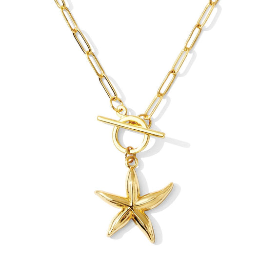 STARFISH TOGGLE PENDANT NECKLACE