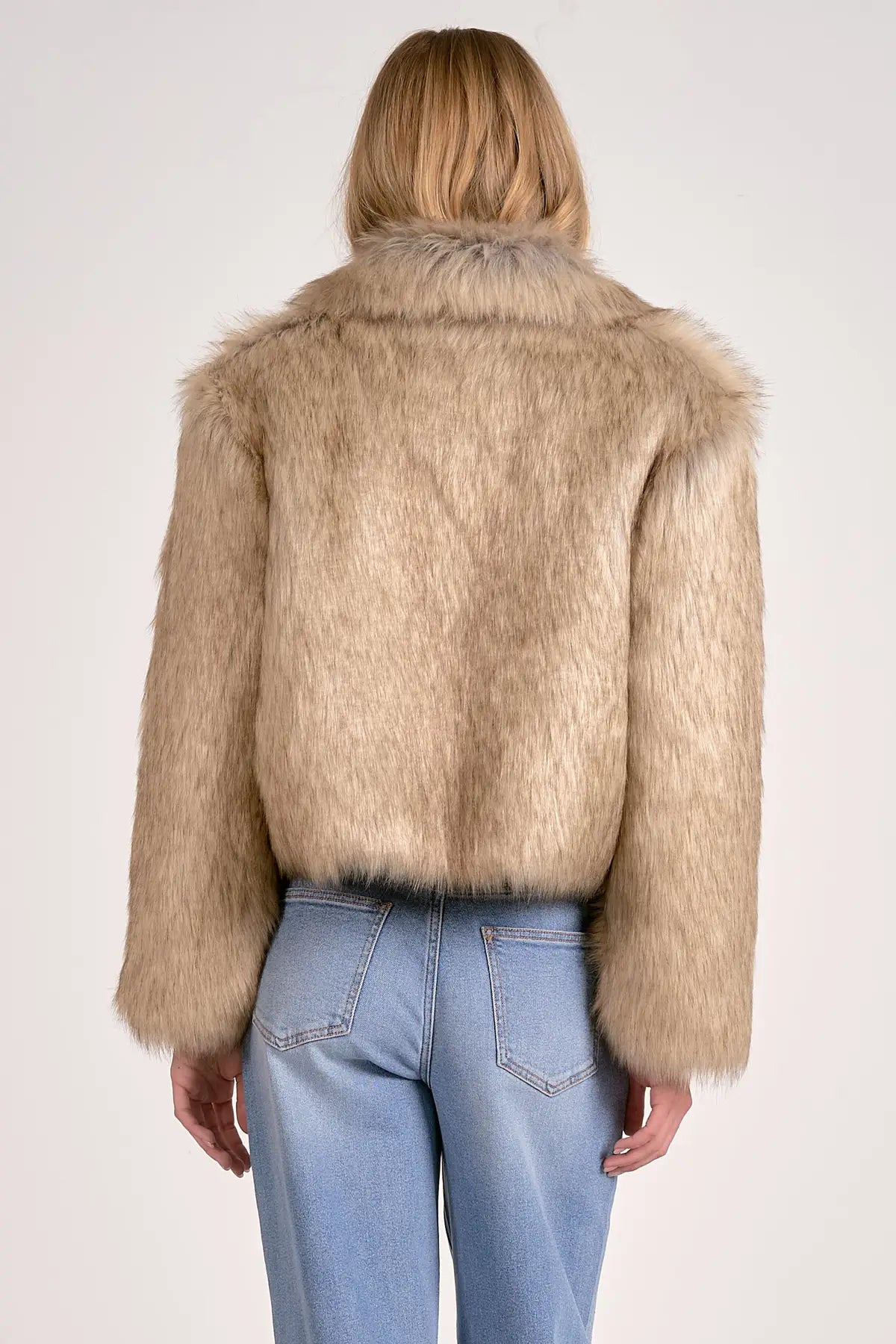 Elan Cropped Fur Jacket