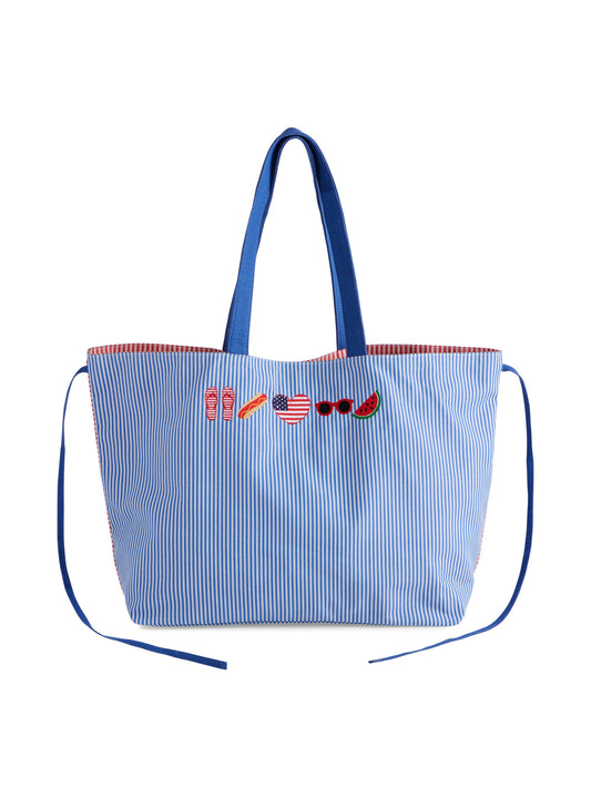 Americana Tie-Up Tote