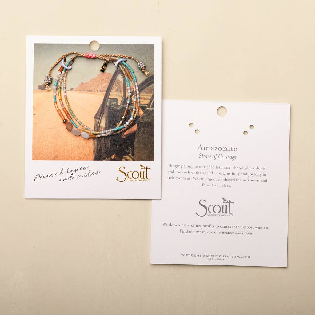 MIXED MEDIA BRACELET - MAGIC/LABRADORITE/GOLD