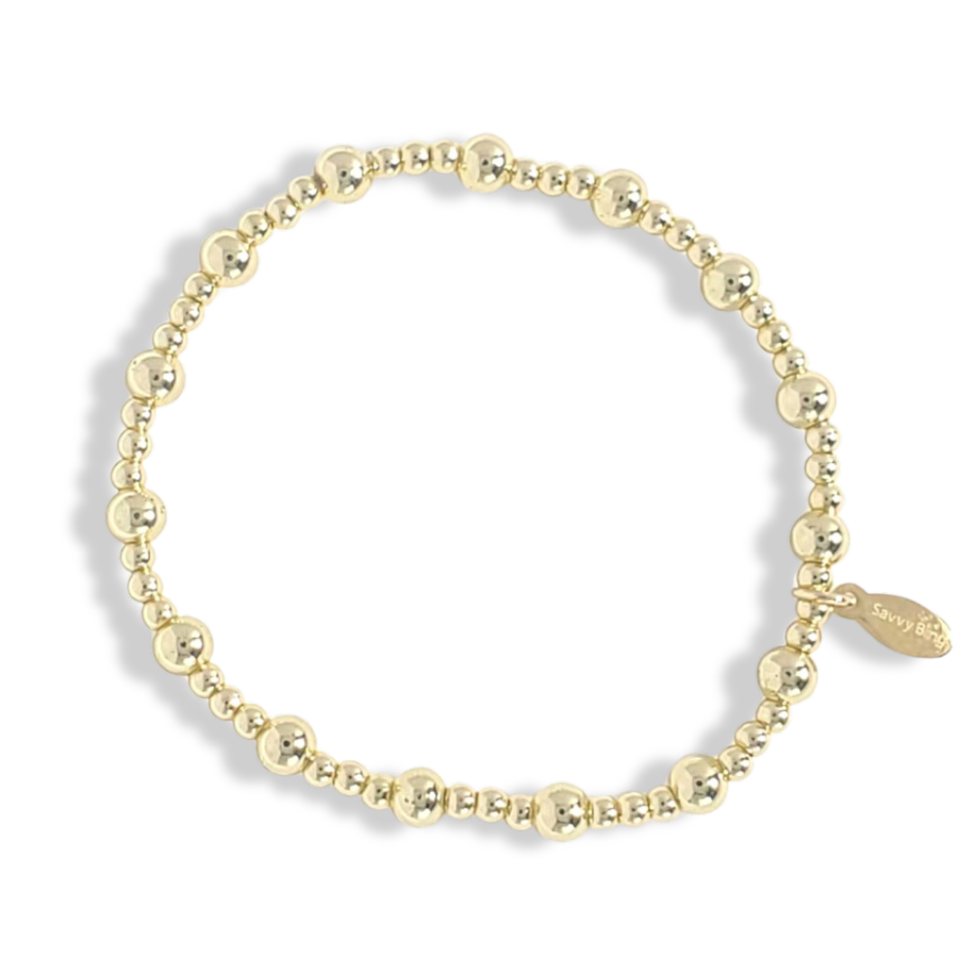 PEARL AND GOLD BEADED BRACELETS
