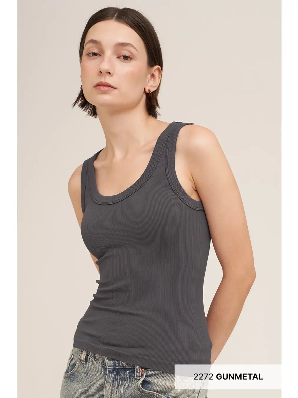 Reversible Ribbed Tank Top