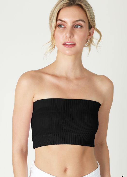WIDE RIBBED TUBE TOP