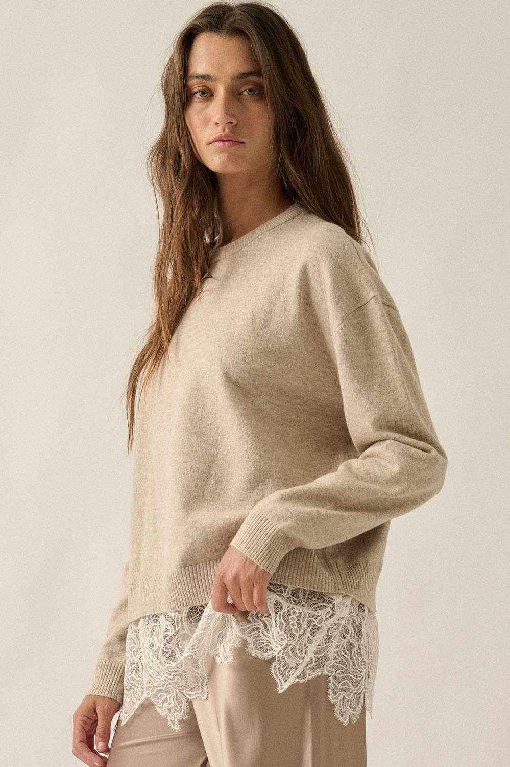 Prim Lace Sweater