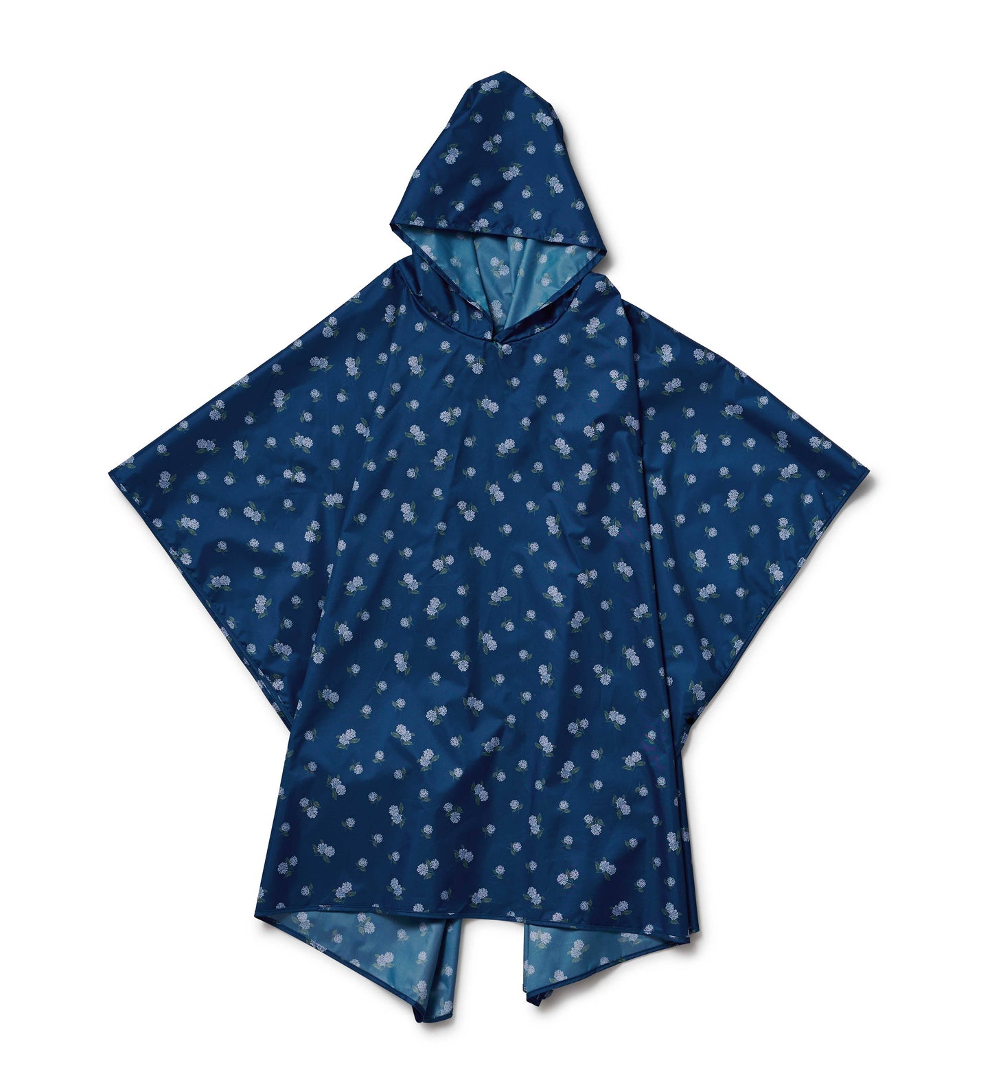 Ditsy Hydrangea Packable Rain Poncho
