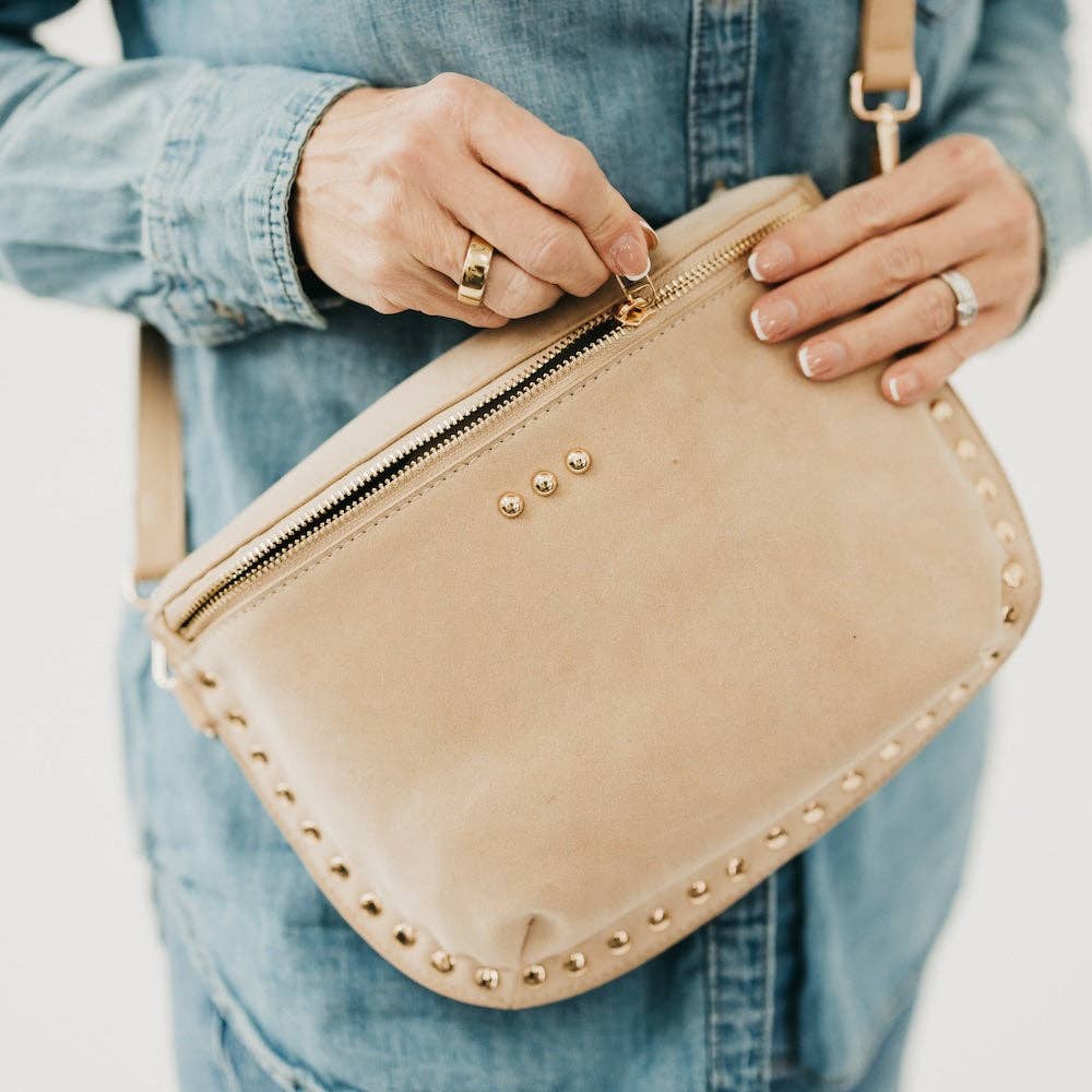 Sabrina Studded Faux Suede Bum Bag