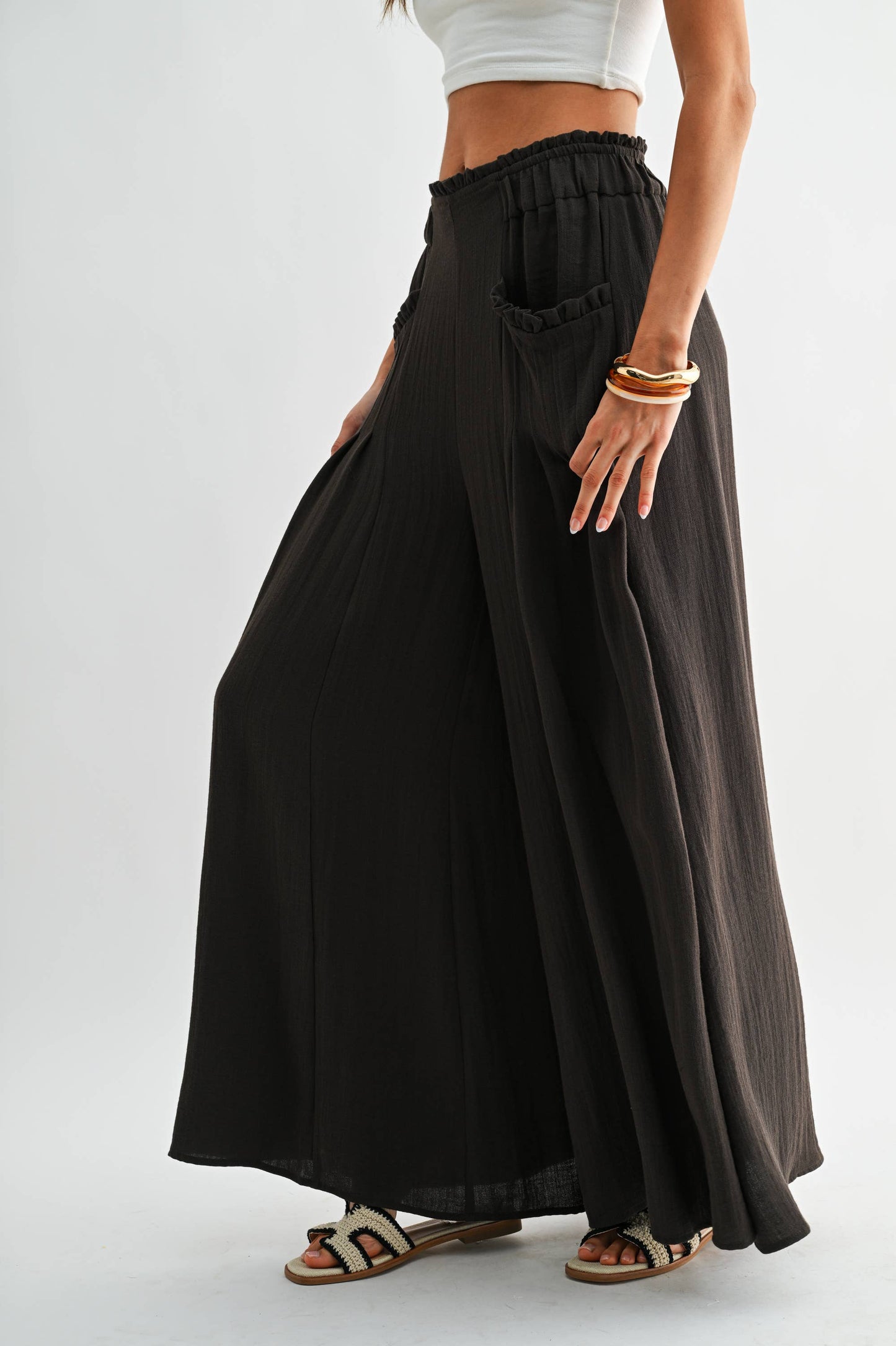 Wide-Leg Palazzo Pants
