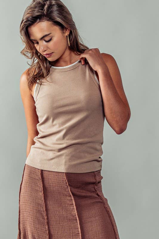 SYDNEY STRUCTURE KNIT TANK TOP