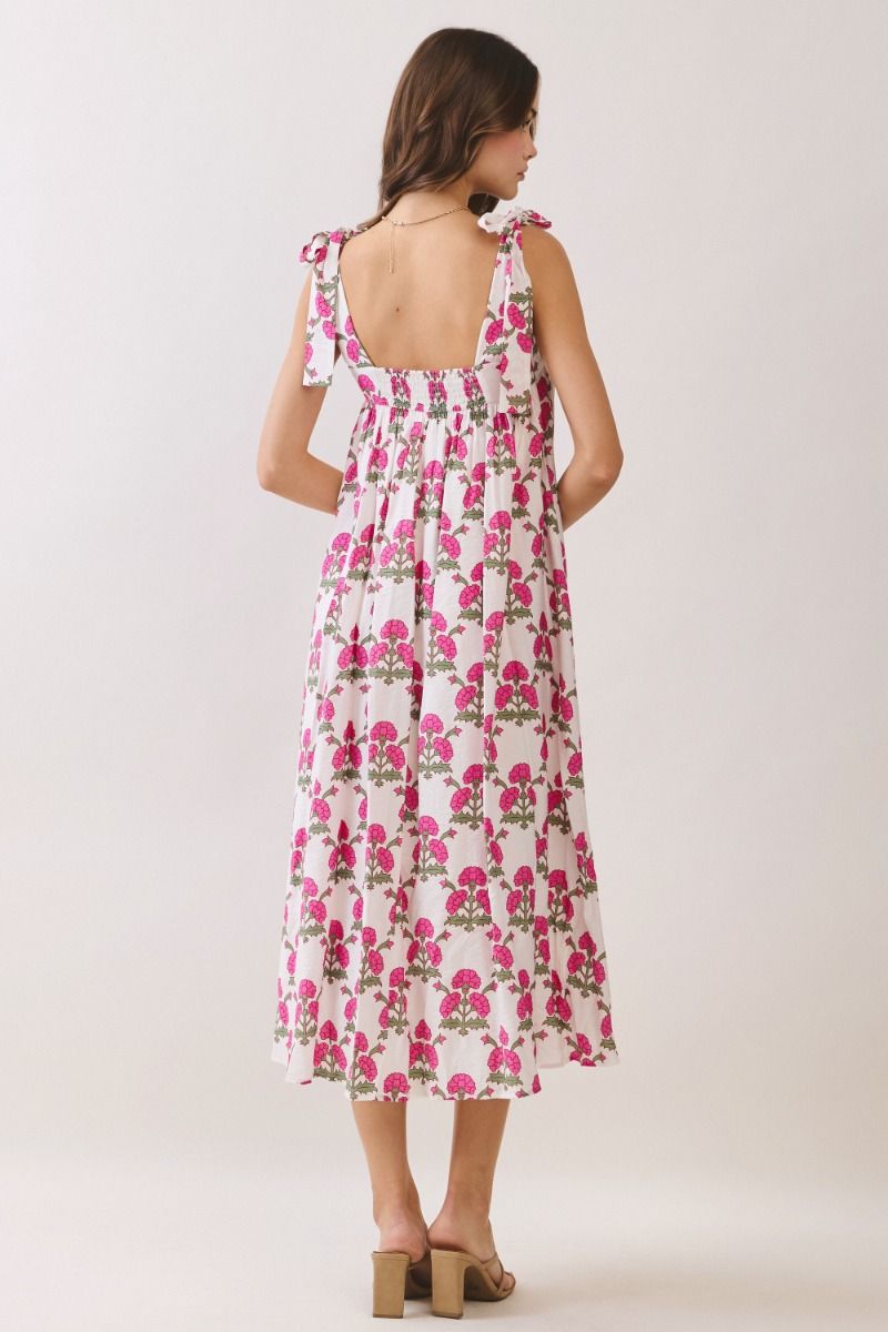 Floral Print Midi Dress