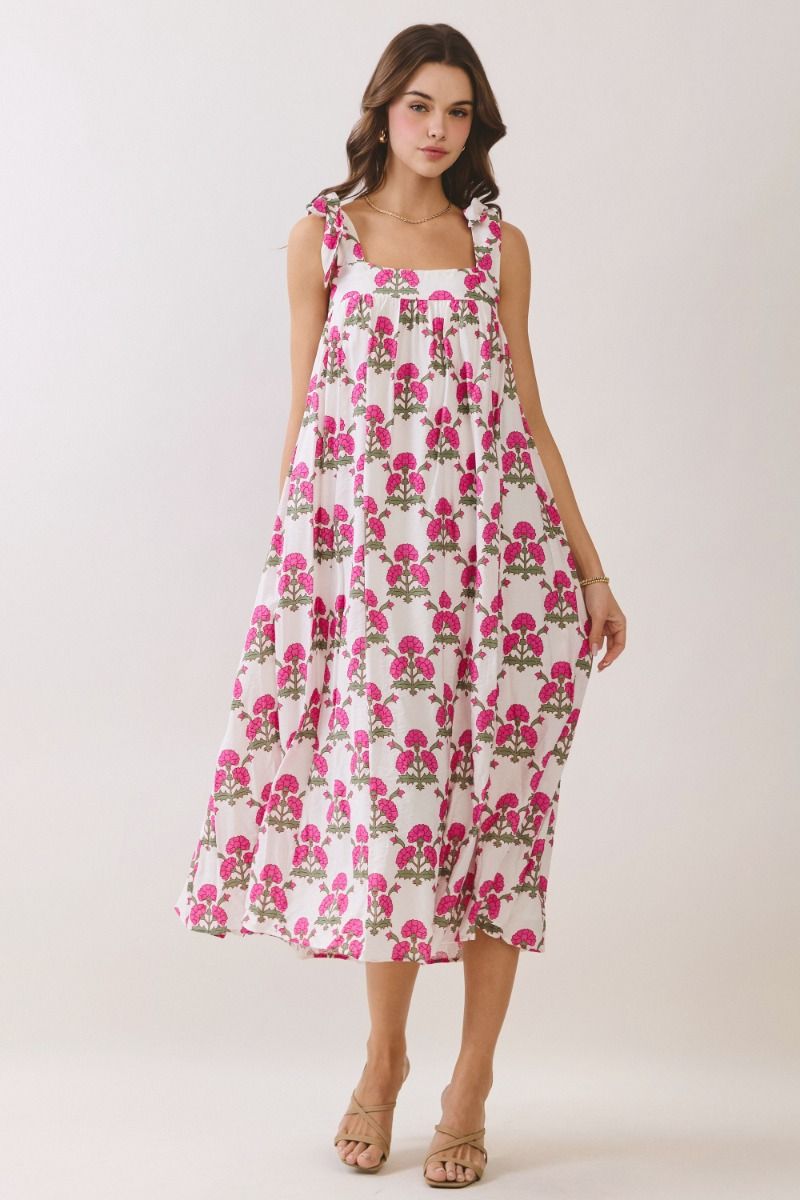 Floral Print Midi Dress