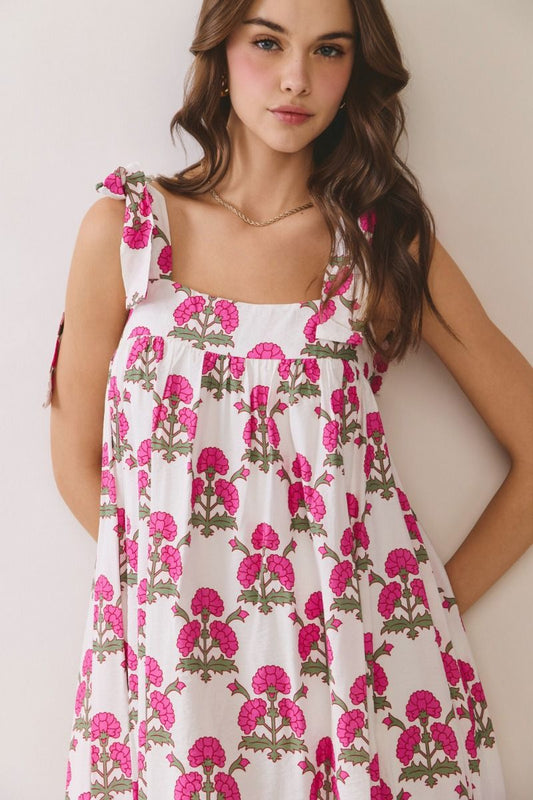 Floral Print Midi Dress