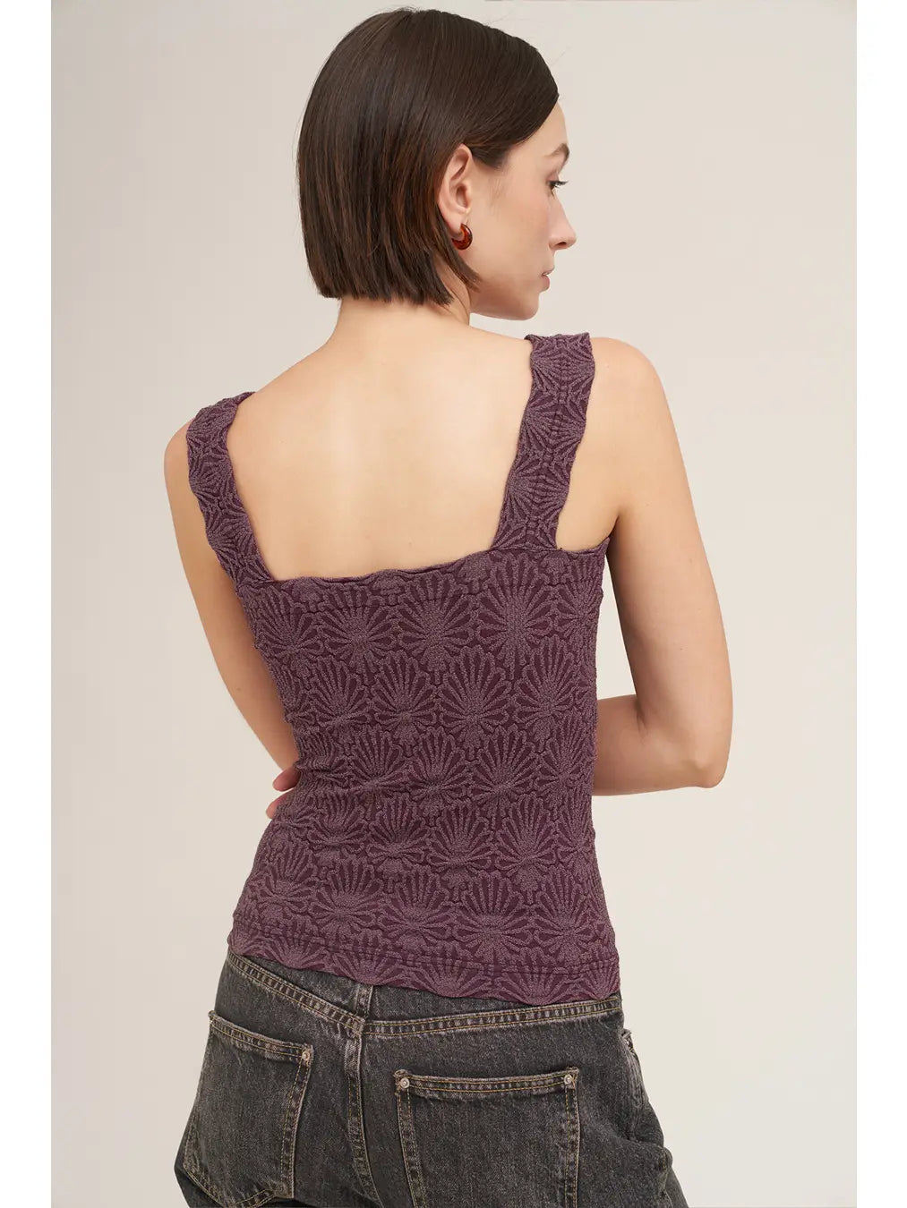 Lace Textured Square Top