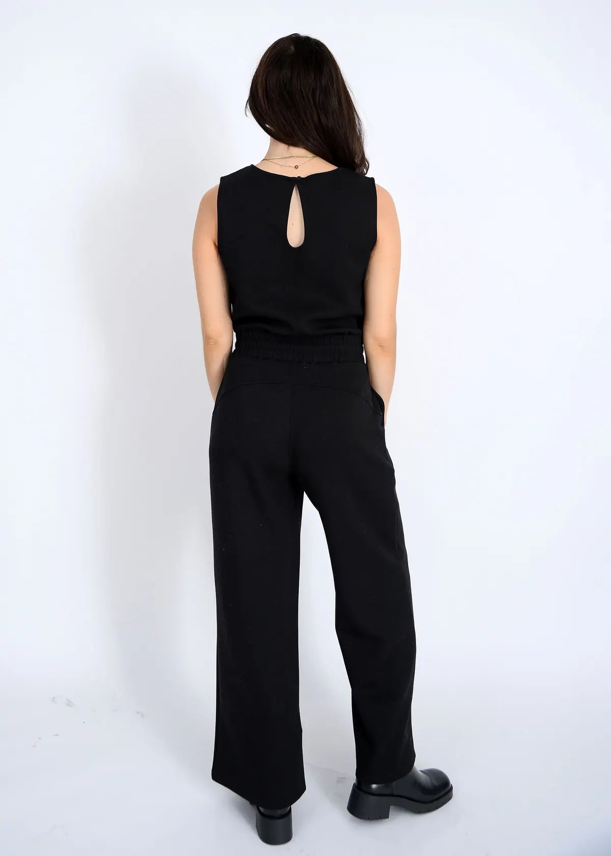 Juniva Soft Knit Sleeveless Jumpsuit
