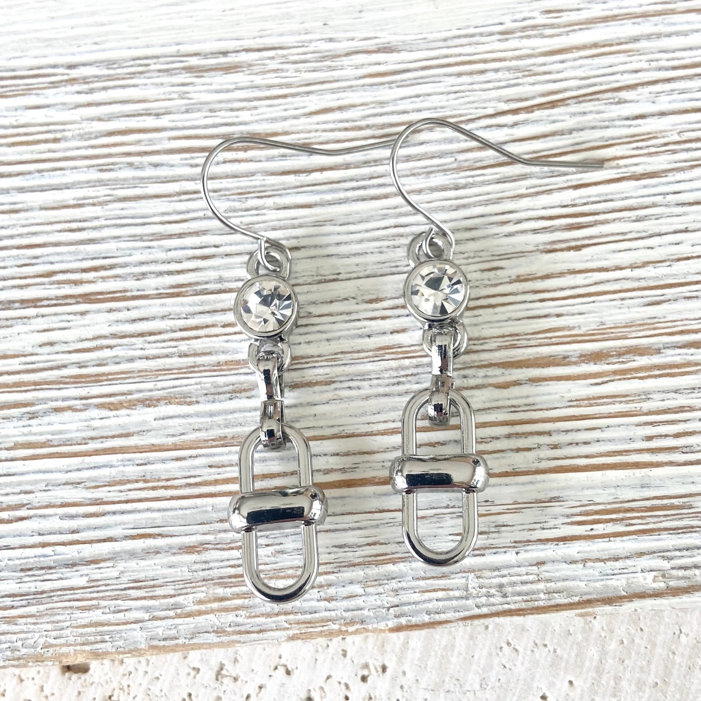 Equestrian Chain Link Earrings