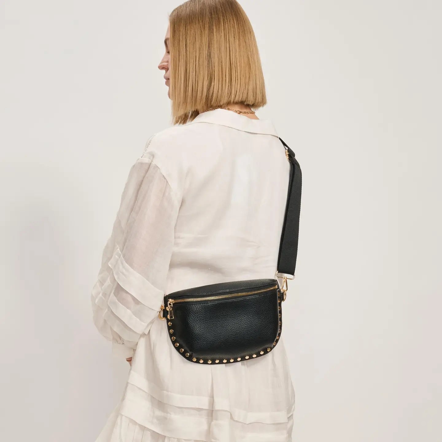 Gizelle Leather Belt Bag