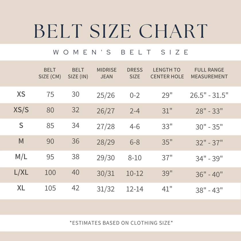 85 belt size clearance