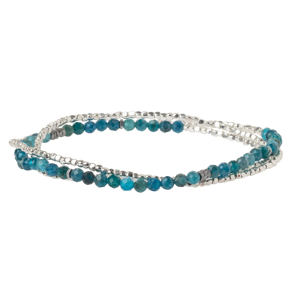 DELICATE STONE BRACELET/NECKLACE APATITE - STONE OF INSPIRATION