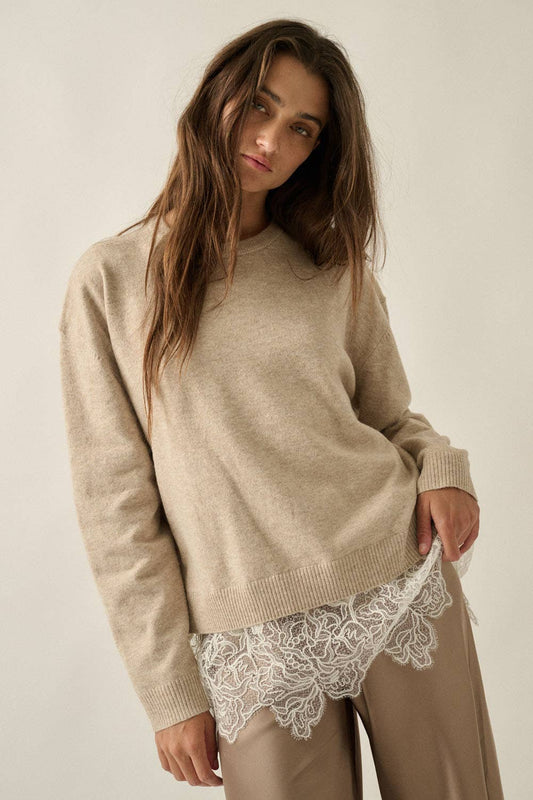 Prim Lace Sweater
