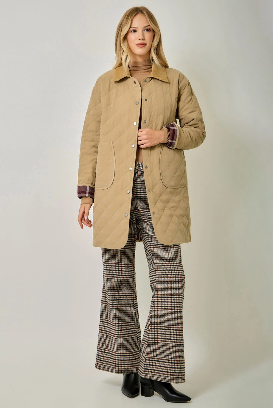 Quilted Long Jacket