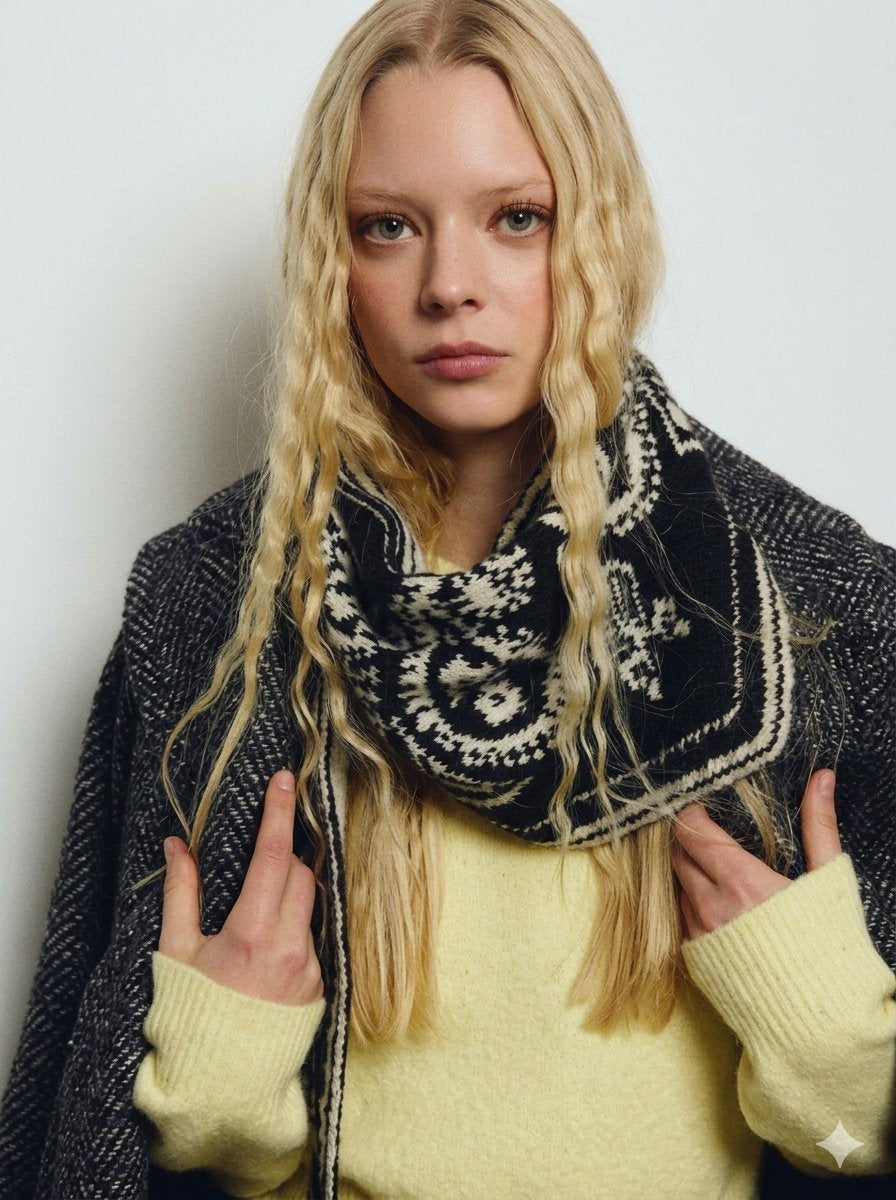 Knitted Bandana Scarf