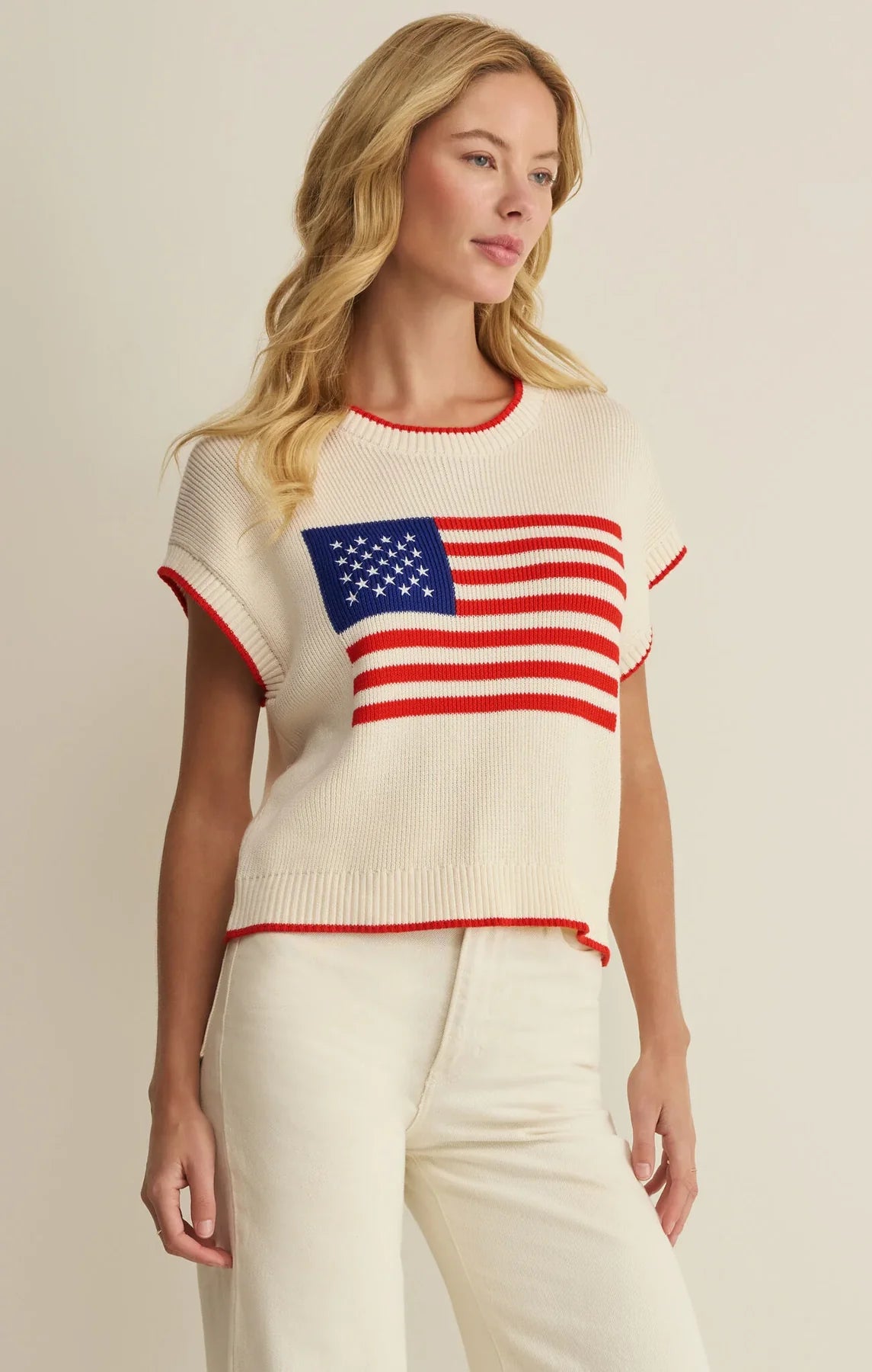 Z SUPPLY Sleeveless Patriotic Sweater