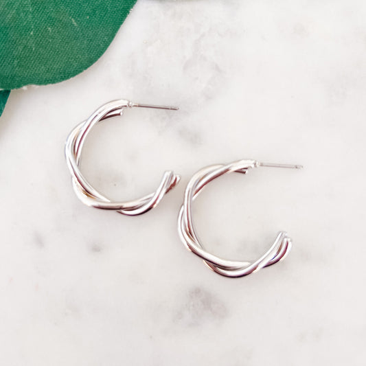 Twist Hoop Earrings