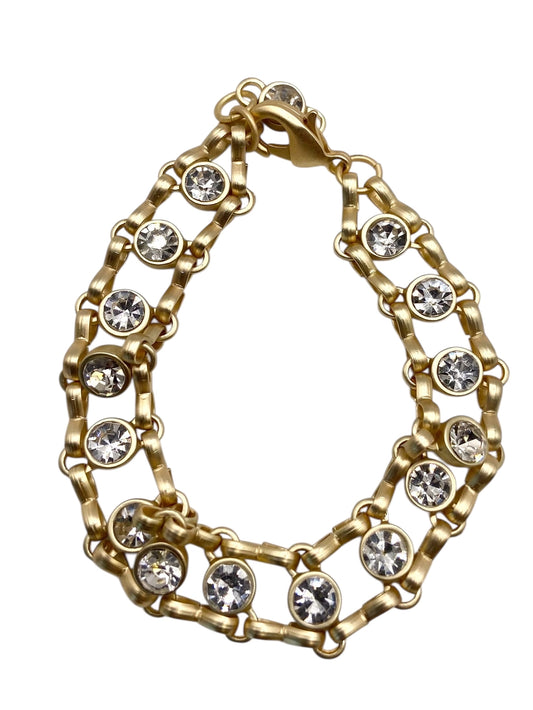 Sparkle Link Bracelet - Matte Gold