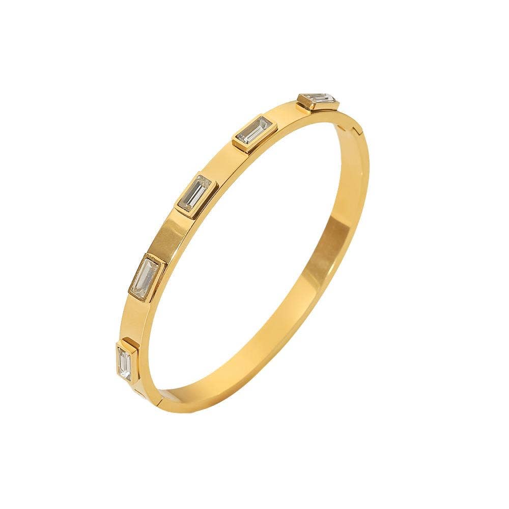 Gold Bangle Bracelets - Waterproof