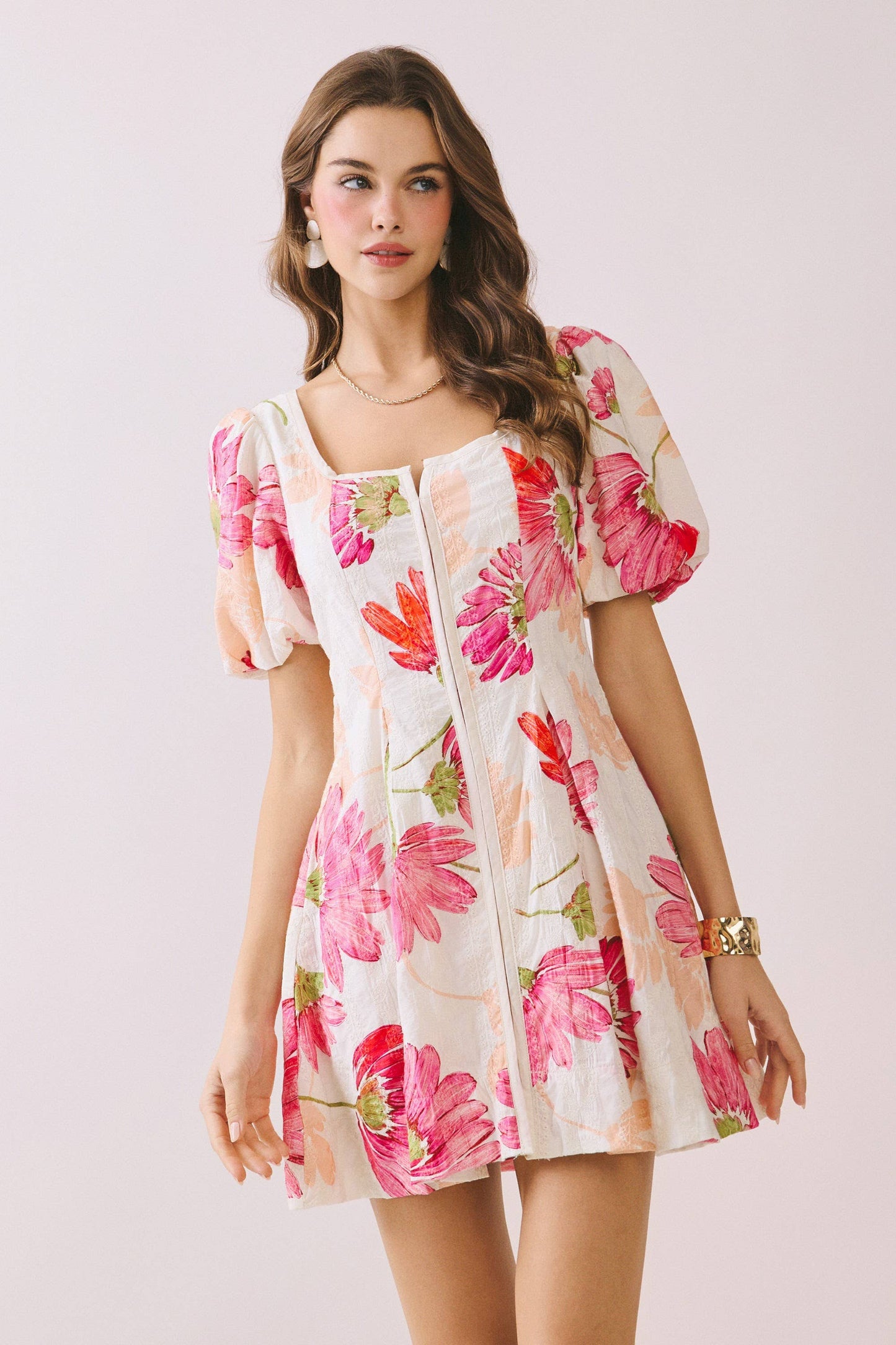 Floral Print Flare skirt Fit And Flare Mini Dress