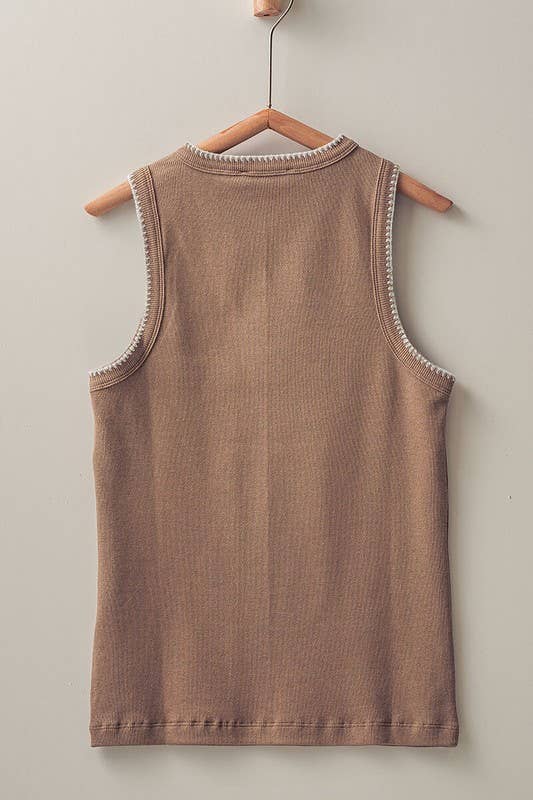 SYDNEY STRUCTURE KNIT TANK TOP