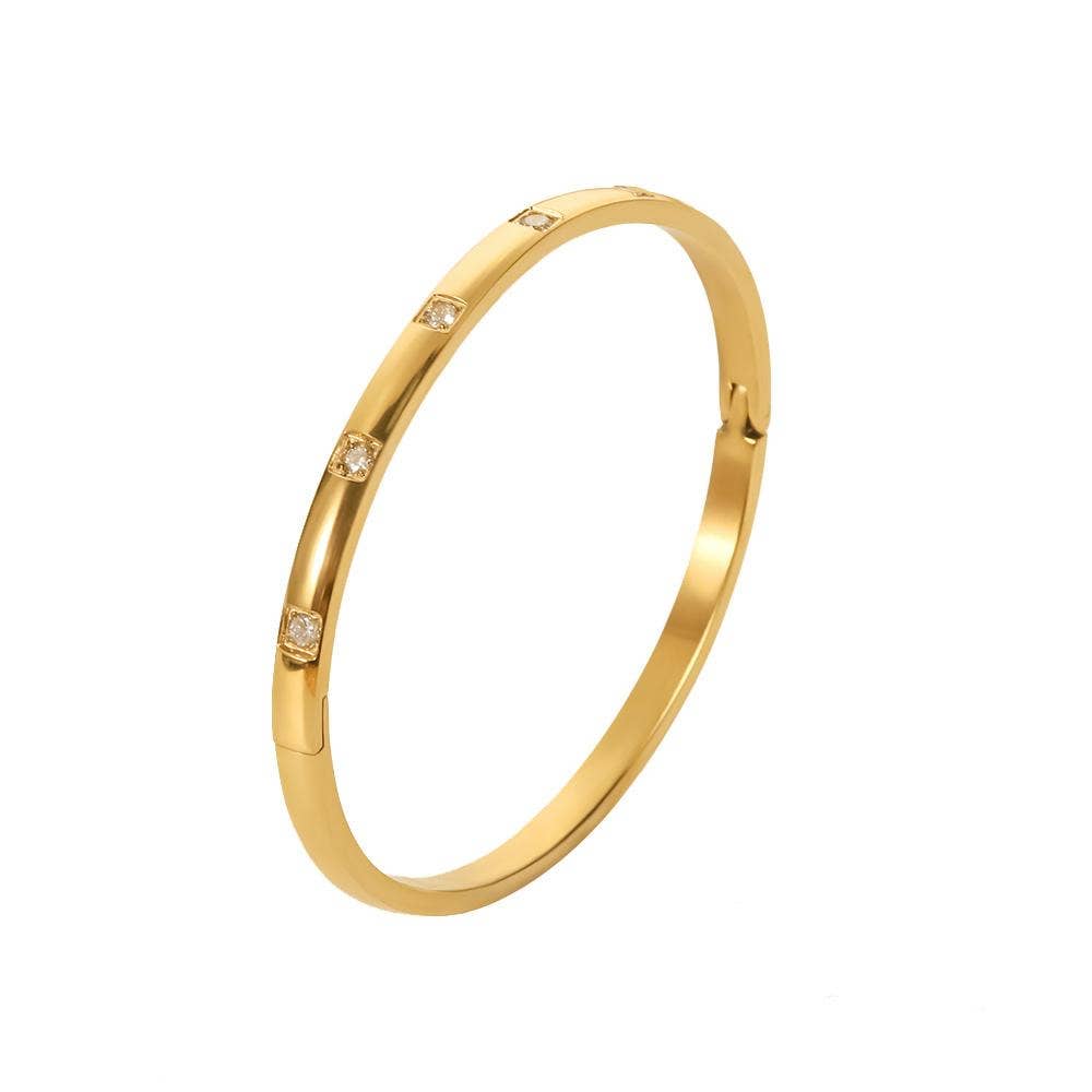 Gold Bangle Bracelets - Waterproof