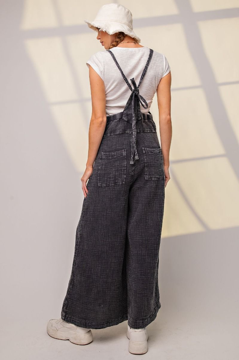 MINERAL WASHED COTTON OVERALLS