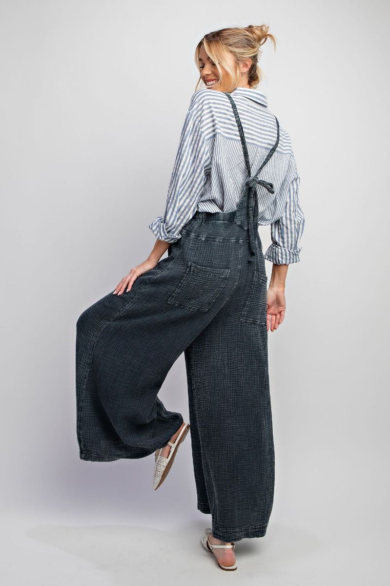 MINERAL WASHED COTTON OVERALLS