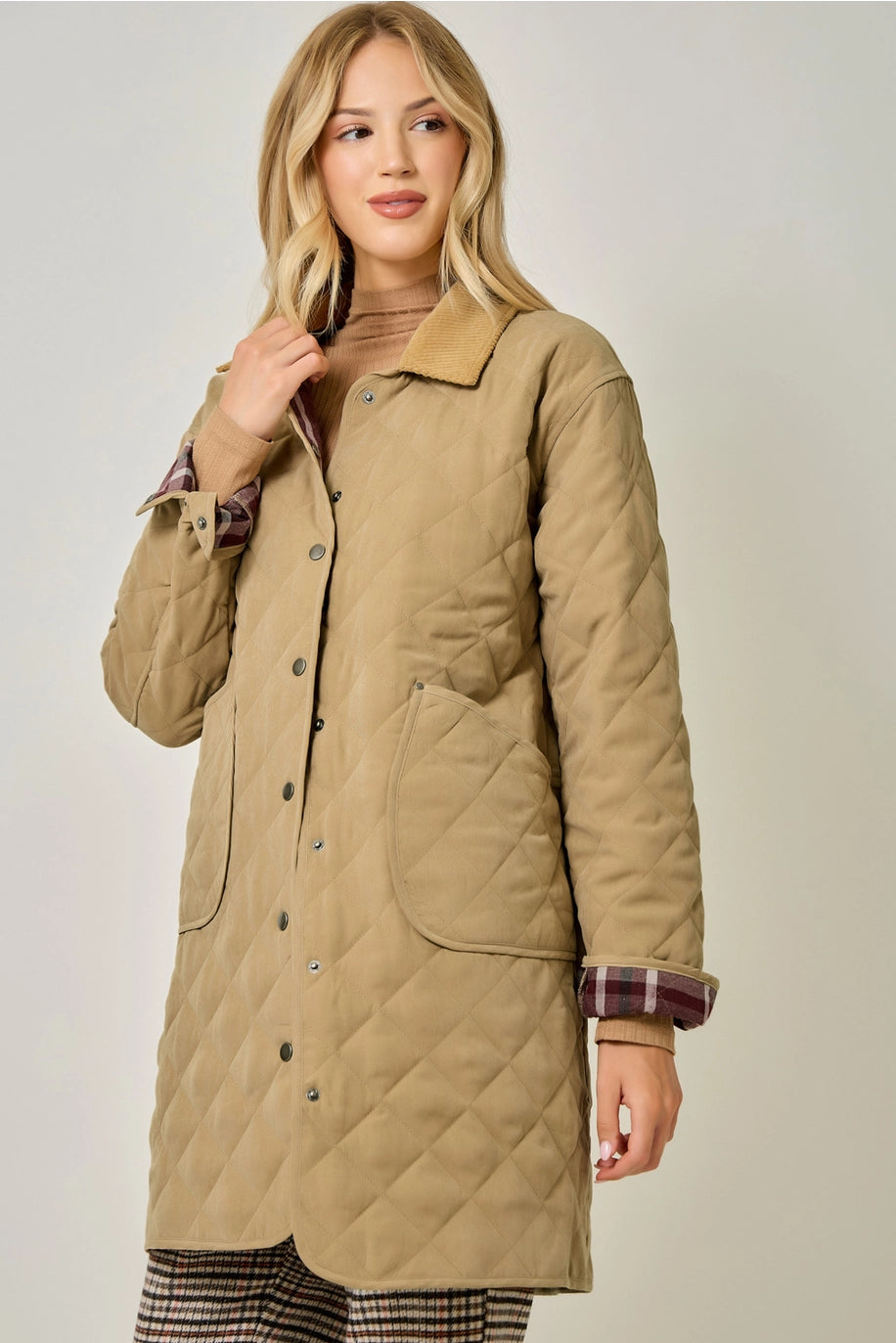Quilted Long Jacket