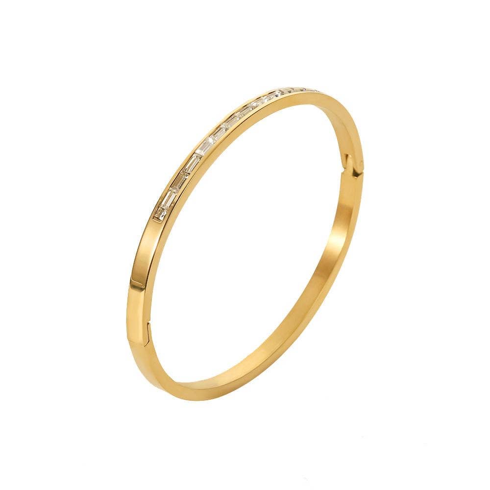 Gold Bangle Bracelets - Waterproof