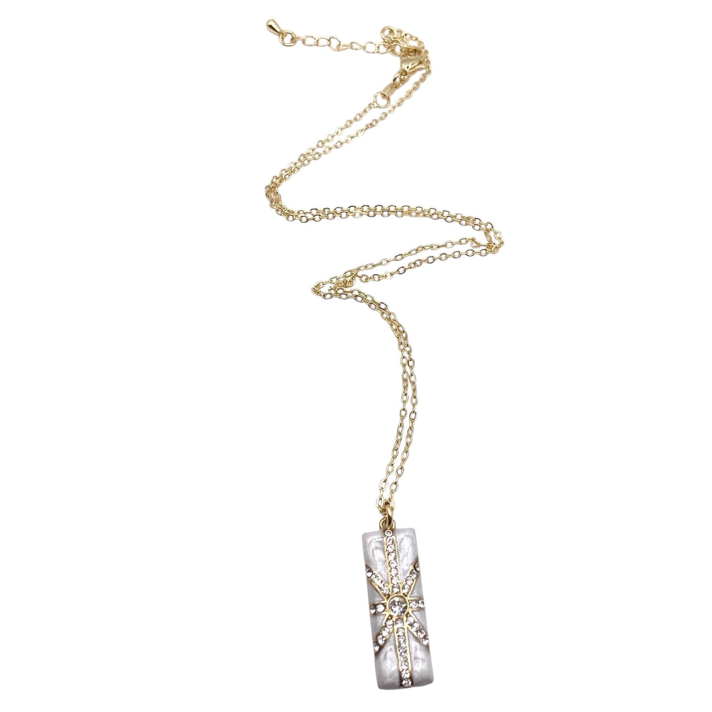 Starburst Bar Pendant Necklace