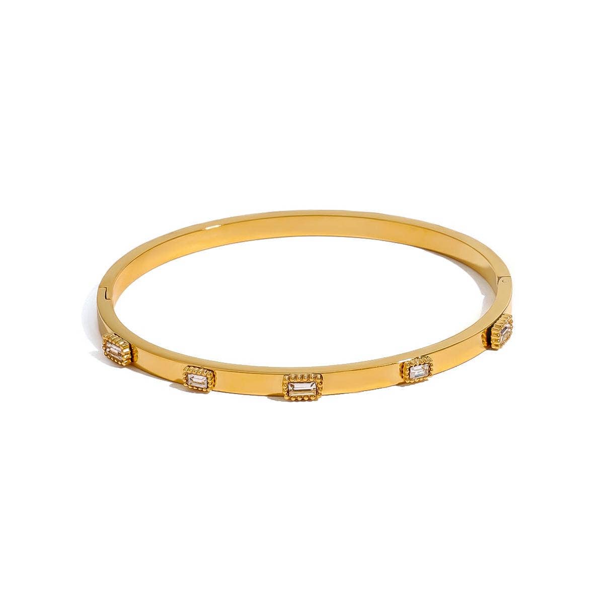 Gold Bangle Bracelets - Waterproof