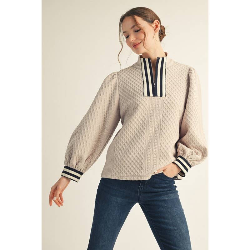 Quilted Texture Top