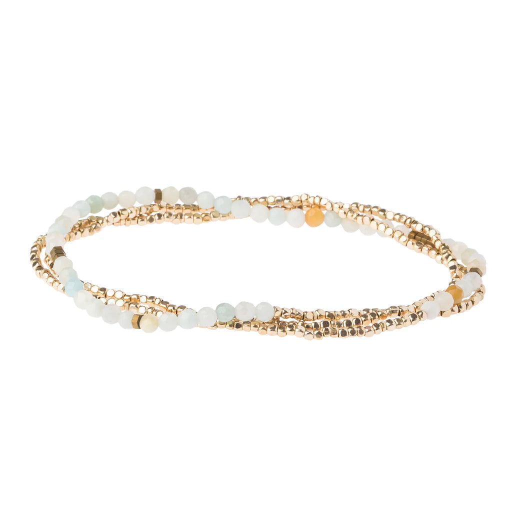 DELICATE STONE BRACELET/NECKLACE AMAZONITE - STONE OF COURAGE