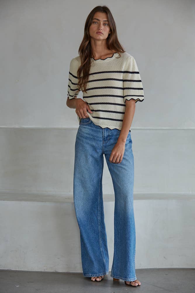 Scalloped Hems Top