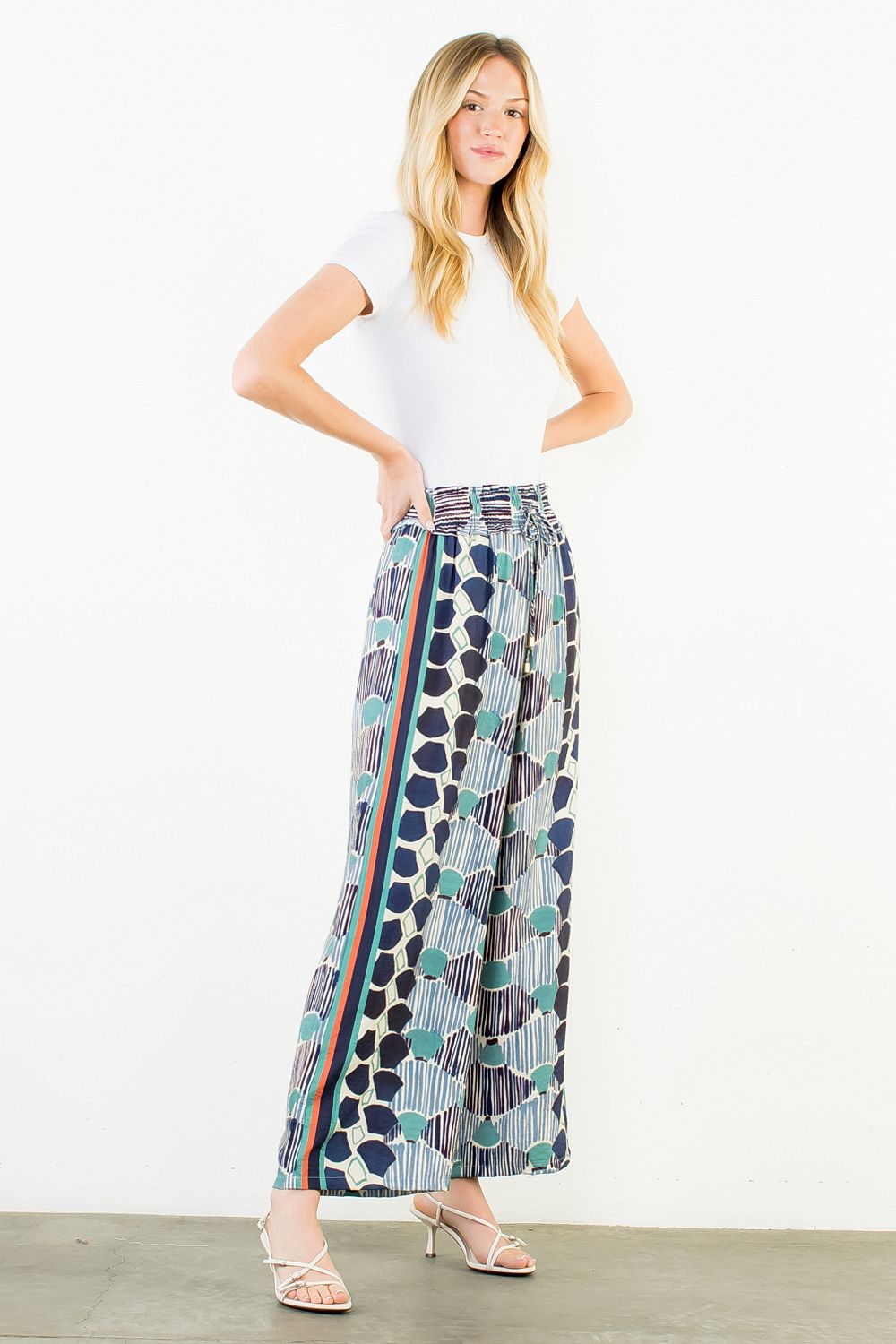 Multi Pattern Loose Pant
