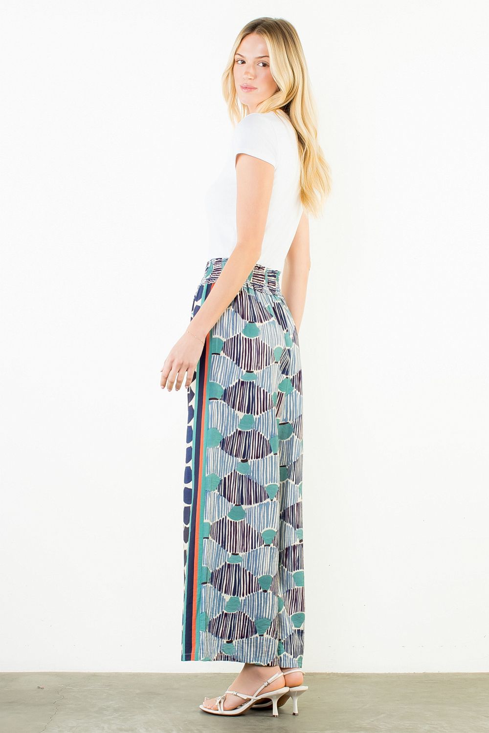 Multi Pattern Loose Pant