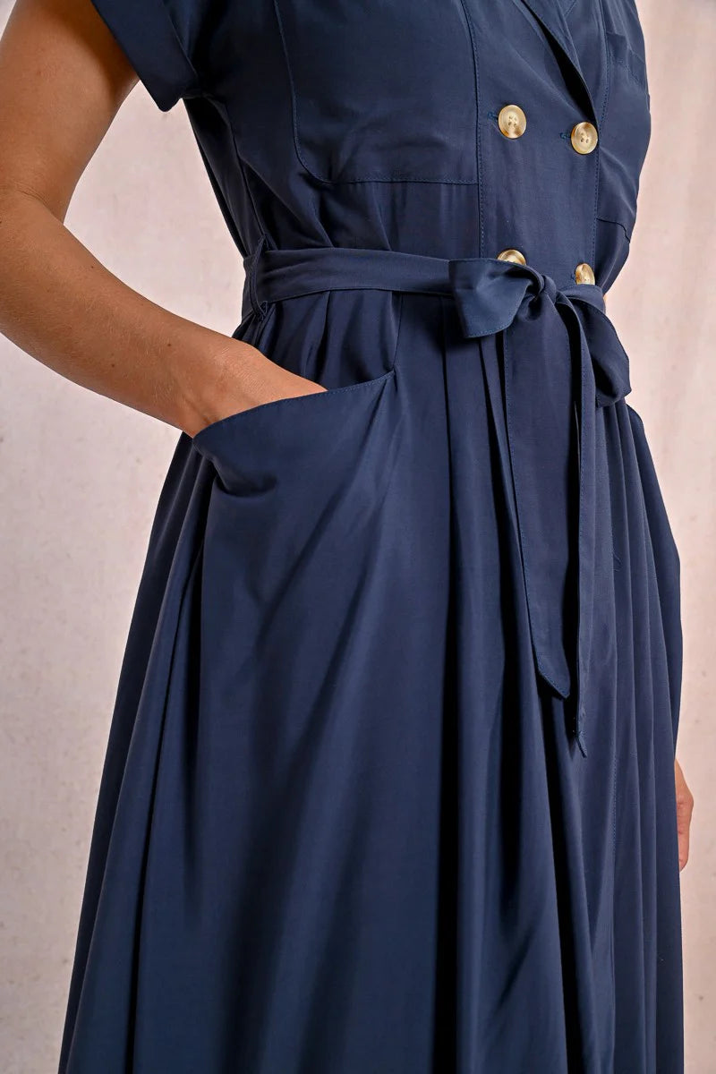 LONG TRENCH DRESS Tru Bleu Boutique LONG TRENCH DRESS Tru Bleu Boutique